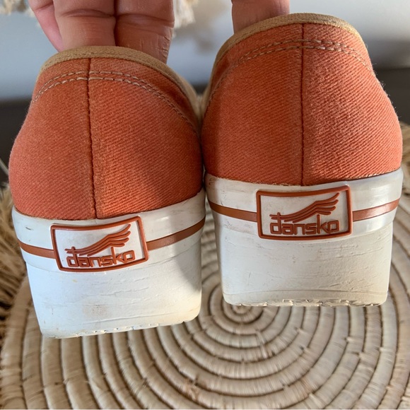 DANSKO Volley Canvas Vegan Clogs Orange 37 - Picture 7 of 14